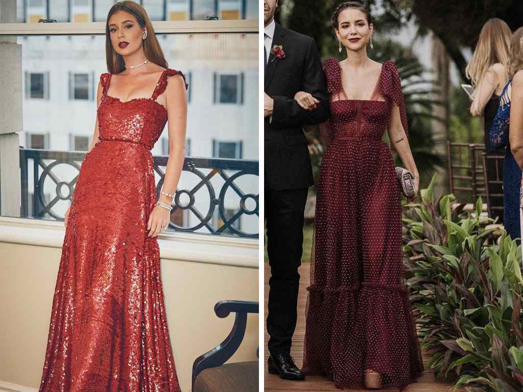 Foto 1: Reprodução/Instsgram @marinaruybarbosa; Foto 2: Reprodução/Instagram @luisa. Clique na imagem e confira peças similares!