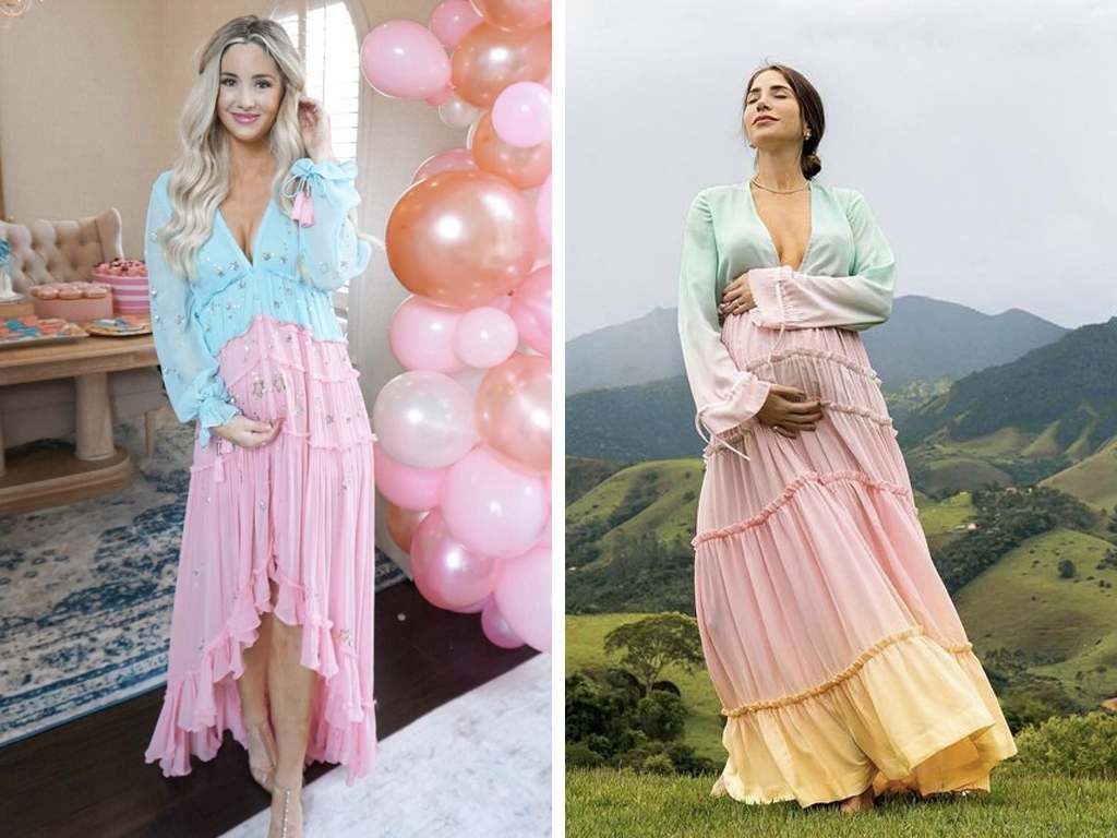 Foto 1: Reprodução/Instagram @sarahkristin; Foto 2: Reprodução/Instagram @romananovais. Clique na imagem e confira peças similares!