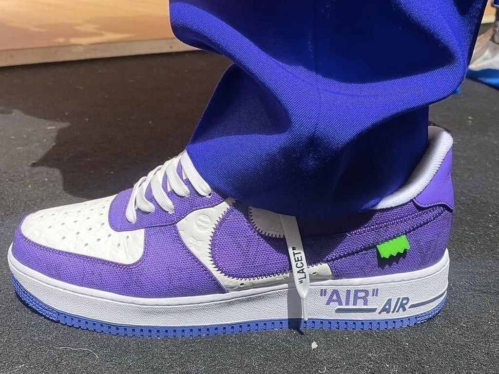 Ai Force 1 da parceria Nike x Louis Vuitton. Clique na imagem e confira mais sneakers! (Foto: Reprodução/Instagram @complex)