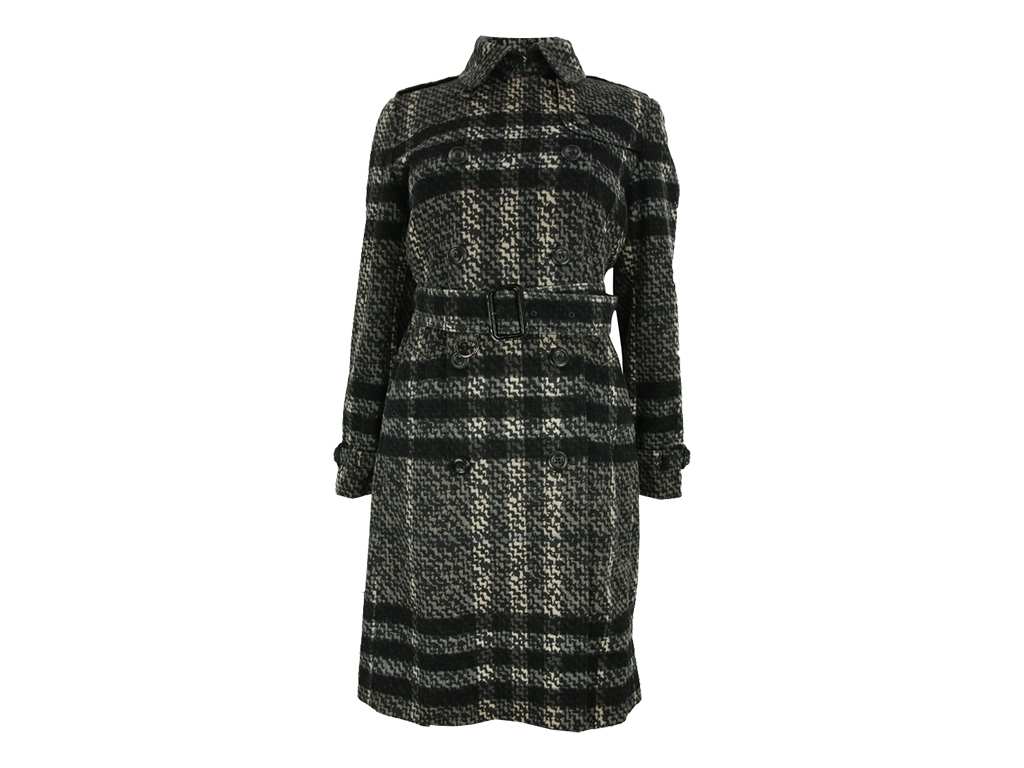 trench coat burberry lã etiqueta unica