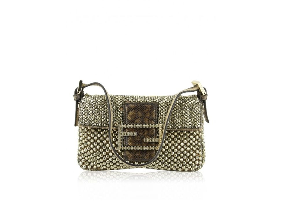 bolsa baguette fendi etiqueta Única
