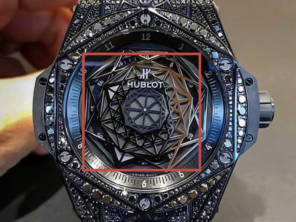 Modelos Hublot autênticos possuem as linhas dos quadrados grossas e o nome da marca com traçado. Clique na imagem e confira mais modelos! (Foto: Reprodução/superwatchman.com).