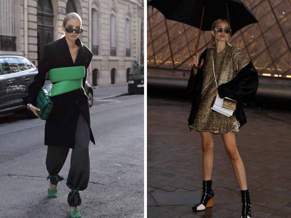 Looks de Leonie em semanas de moda. Clique na imagem e confira peças de suas marcas favoritas! (Fotos: Reprodução/Instagram @leoniehanne.)