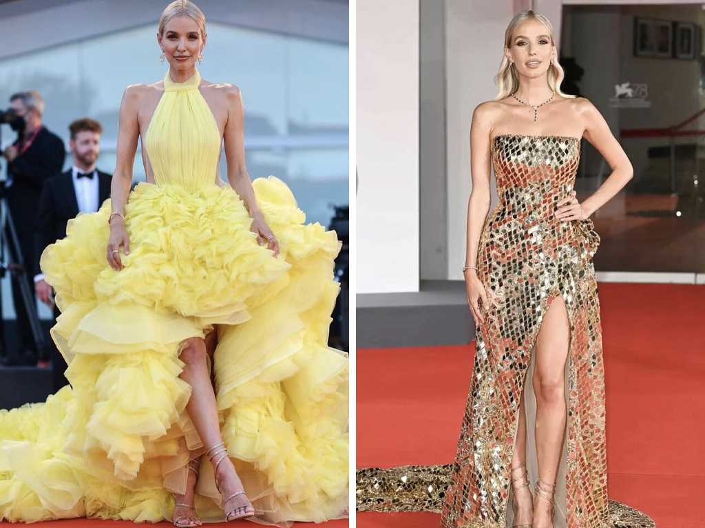 Looks de Leonie no Festival de Veneza. Clique na imagem e confira peças de suas marcas favoritas! (Fotos: Reprodução/Instagram @leoniehanne.)
