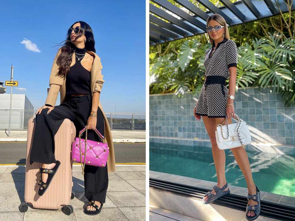 Foto 1: Reprodução/Instagram @silviabraz; Fotos 2: Reprodução/Instagram @thassianaves. Clique na imagem e confira peças similares!