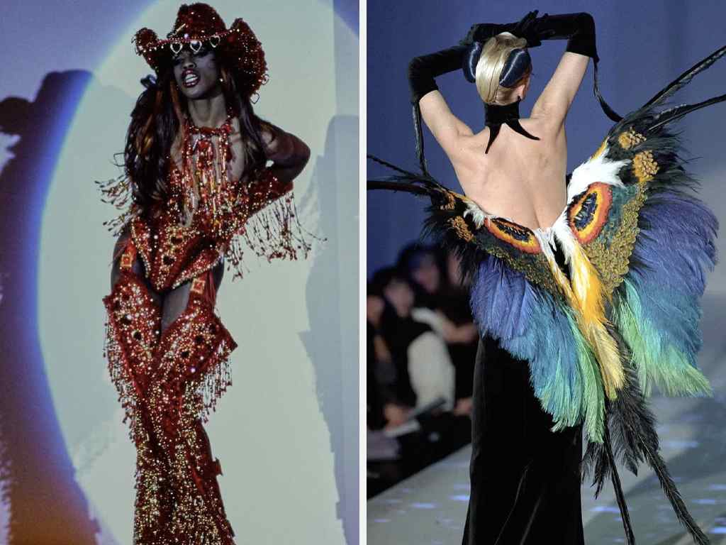Peças de Thierry Mugler. Clique na imPeças de Thierry Mugler. Clique na imagem e confira criações do estilista! (Foto: Reprodução/Instagram @voguefrance)