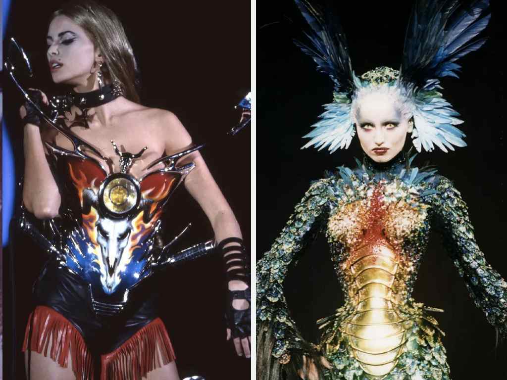 Peças de Thierry Mugler. Clique na imagem e confira criações do estilista! (Foto: Reprodução/Instagram @voguefrance)
