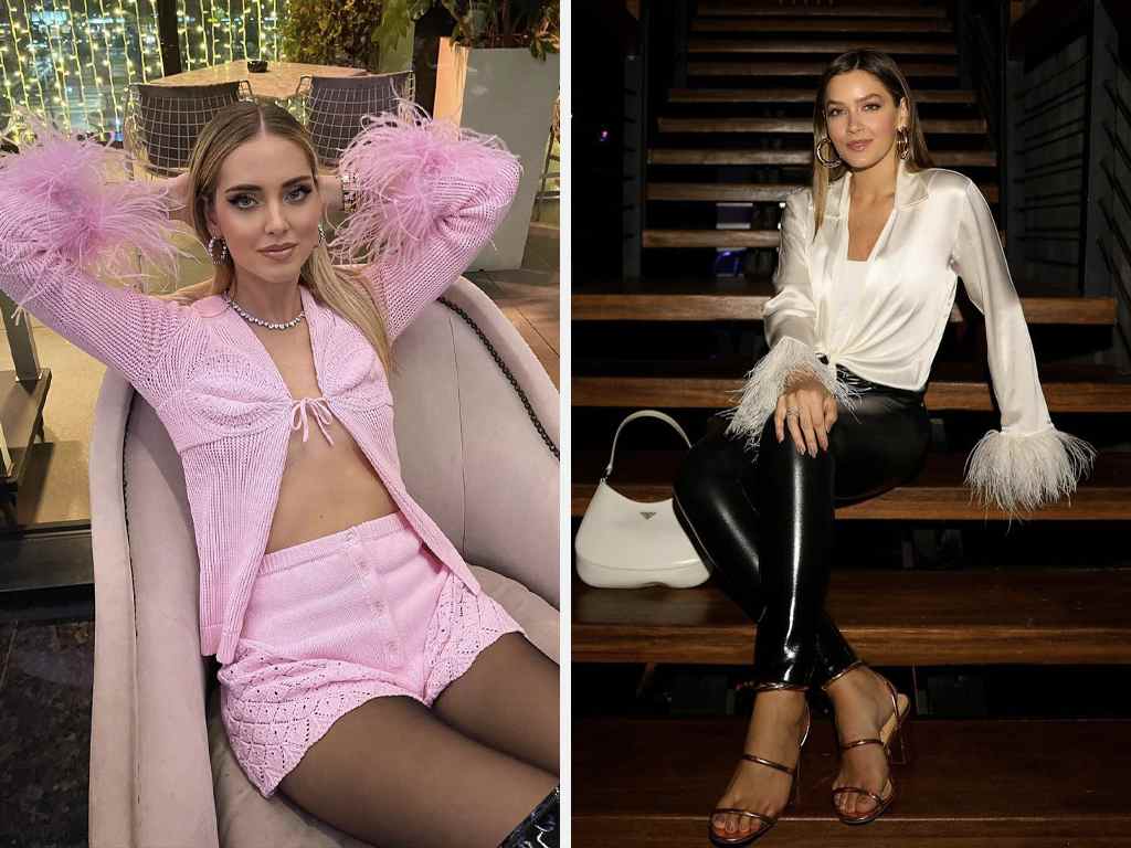Foto 1: Reprodução/Instagram @chiaraferragni. Foto 2: Reprodução/Instagram @matranchesi. Clique na imagem e confira peças similares!