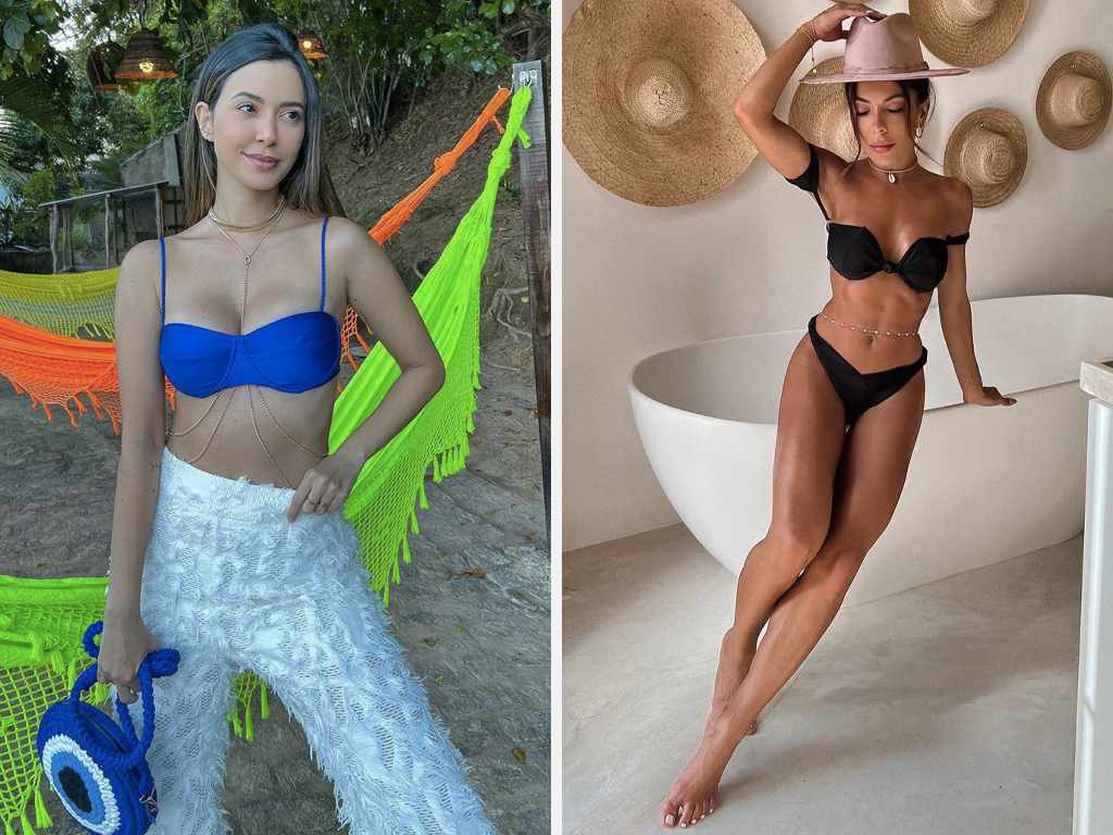 Foto 1: Reprodução/Instagram @ricademarre; Foto 2: Reprodução/Instagram @thaylise_ferreira. Clique na imagem e confira peças similares!