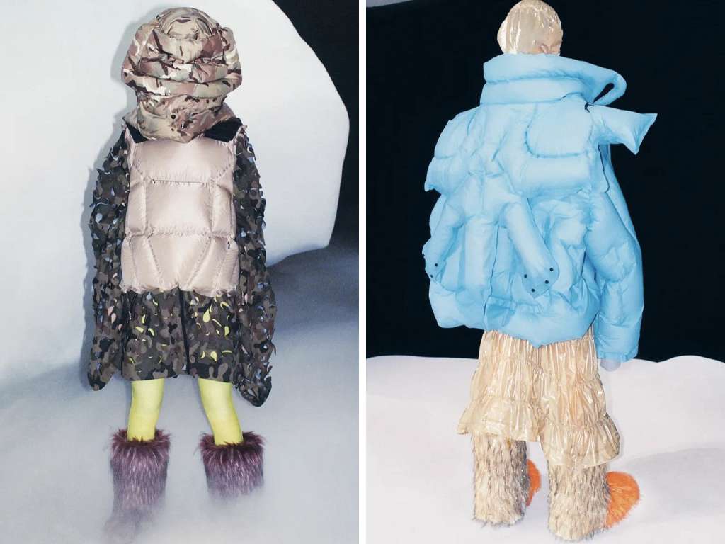 Peças da parceria Moncler x DingYun Zhang. Clique na imagem e confiram mais peças da marca italiana! (Foto: Reprodução/Instagram @notanothercuratedpag)
