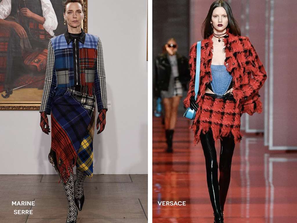 Foto 1: Reprodução/Instagram @metal_magazine; Foto 2: Reprodução/Instagram @coutureforvogue. Clique na imagem e confira peças das tendências!
