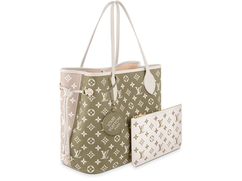 Novo modelo da Neverfull bicolor com estampa Monograma. Clique na imagem e confira mais modelos da marca!