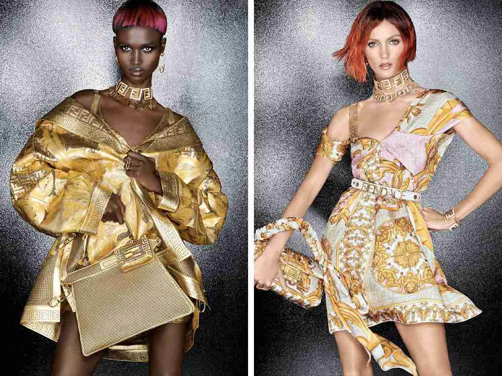 Looks da parceria Fendance. Clique na imagem e confira criações Versace! (Foto: Reprodução/Instagram @fendi)