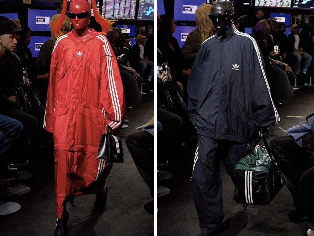 Looks da parceria Balenciaga x Adidas. Clique na imagem e confira mais criações da marca espanhola! (Fotos: Reprodução/Instagram @elle_italia)