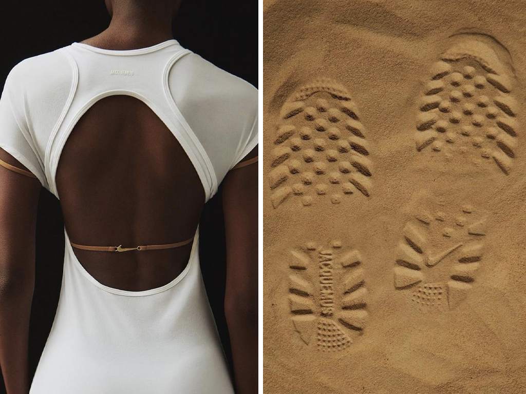 Teaser da parceria Jacquemus x Nike (Fotos: Reprodução/Instagram @jacquemus)