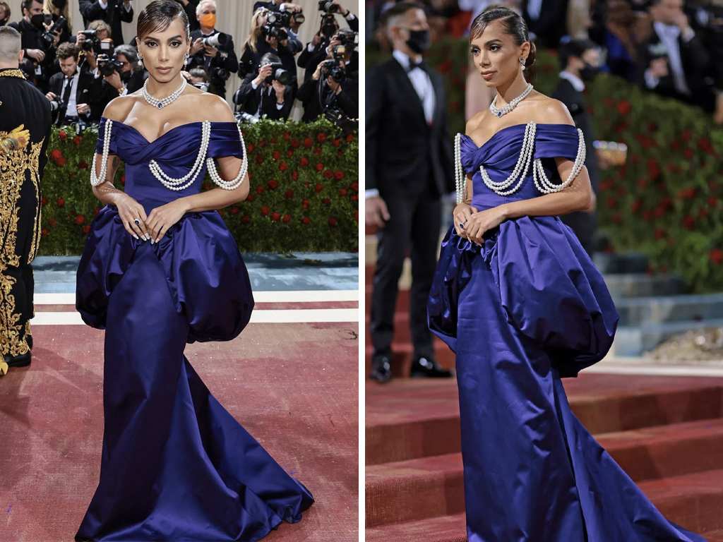 Foto 1: Reprodução/Instagram @metgalaofficial; Foto 2: Reprodução/Instagram @anittaspaces