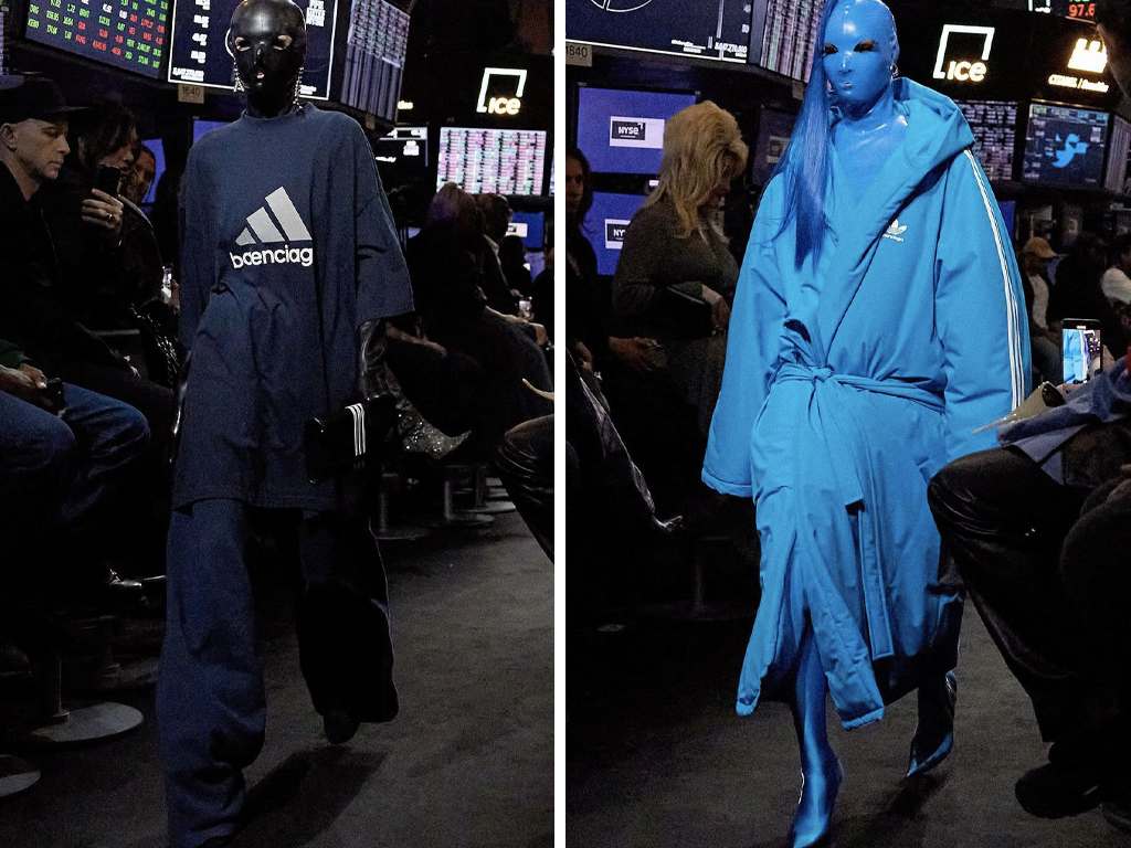 Looks da parceria Balenciaga x Adidas. Clique na imagem e confira mais criações da marca espanhola! (Fotos: Reprodução/Instagram @elle_italia)