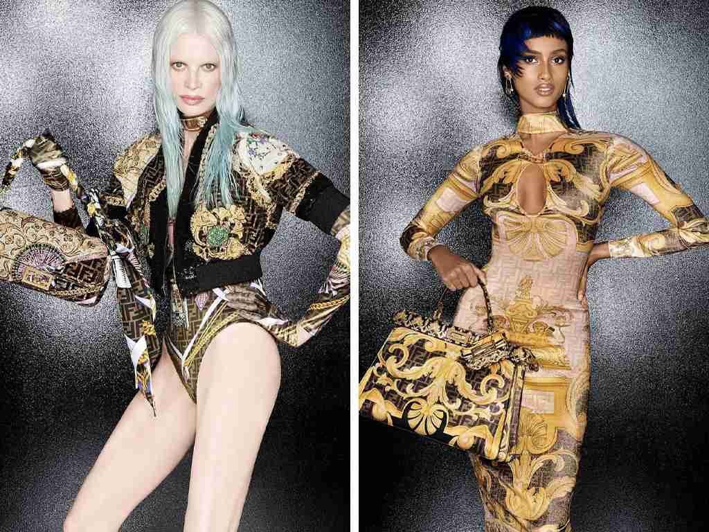 Looks da parceria Fendance. Clique na imagem e confira criações Versace! (Foto: Reprodução/Instagram @fendi)
