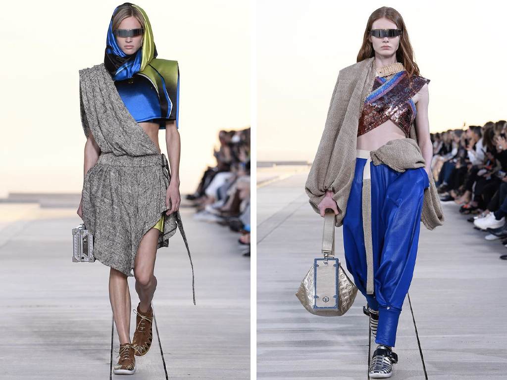 Looks do desfile Louis Vuitton Cruise 2023. Clique na imagem e confira mais criações da marca! (Fotos: Reprodução/Instagram @marieclairejapon)