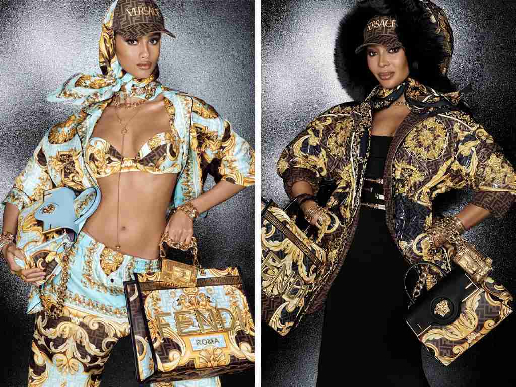 Looks da parceria Fendance. Clique na imagem e confira criações Fendi! (Foto: Reprodução/Instagram @versace)