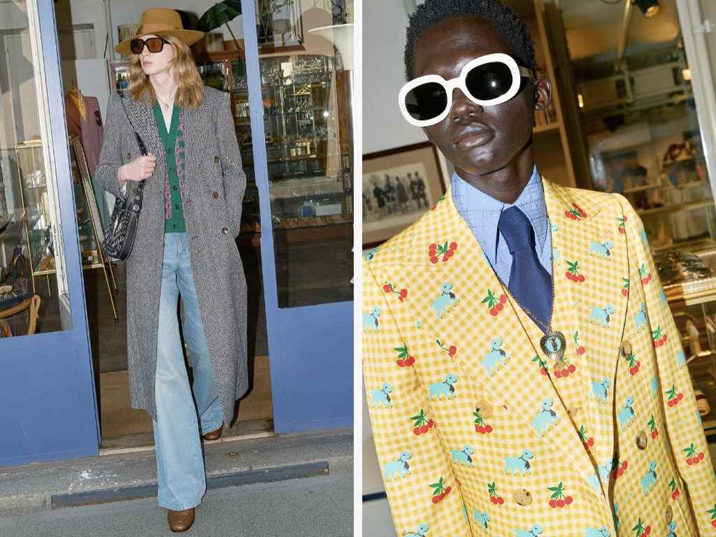 Looks da coleção "Gucci HA HA HA". Clique na imagem e confira mais criações da marca! (Fotos: Reprodução/Instagram @voguebrasil)