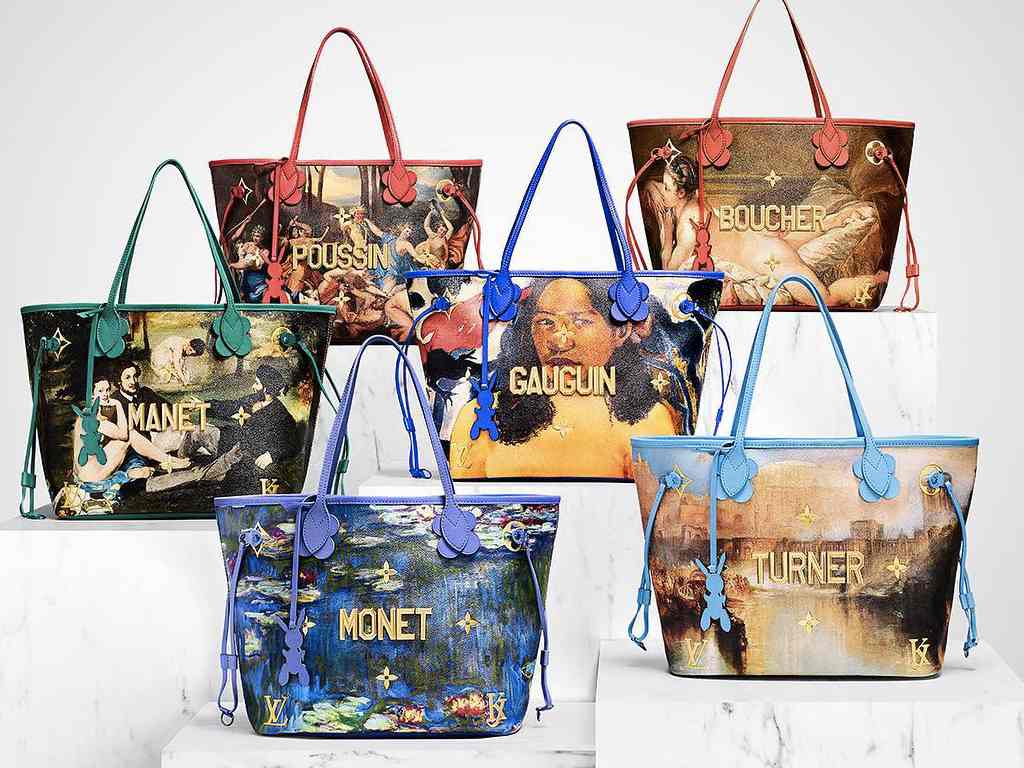 Bolsas da parceria da Louis Vuitton x Jeff Koons. Clique na imagem e confira mais peças da marca! (Fotos: Reprodução/Instagram @louisvuitton)