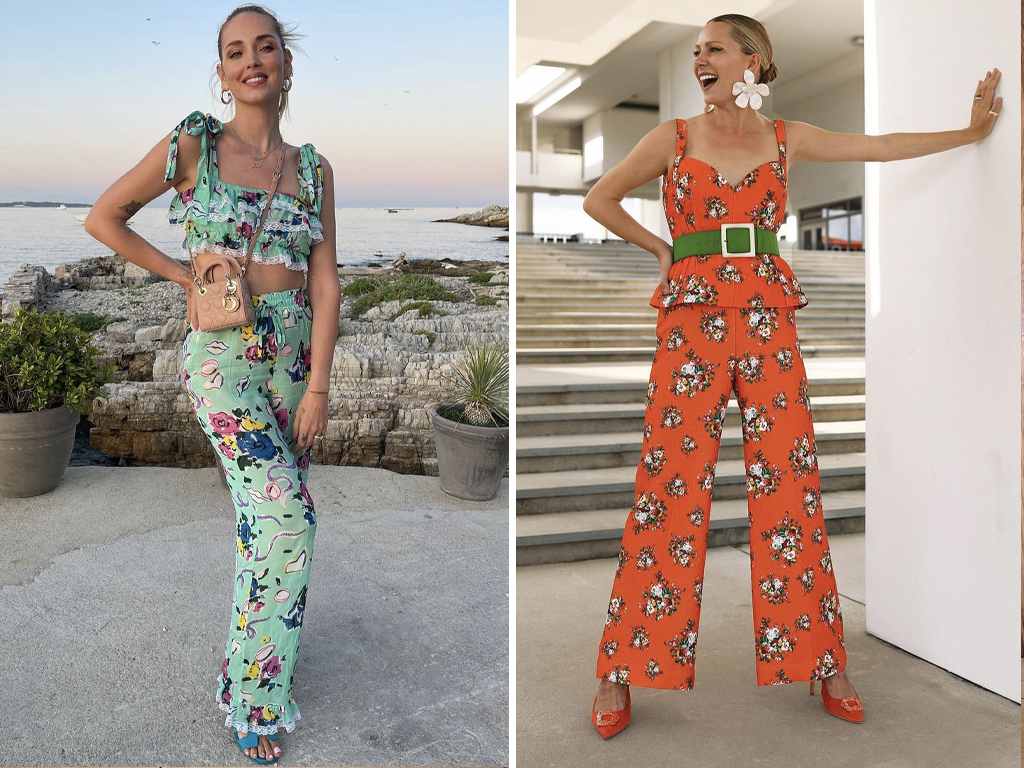 Foto 1: Reprodução/Instagram @chiaraferragni; Foto 2: Reprodução/Instagram @blaireadiebee. Clique na imagem e confira peças similares!