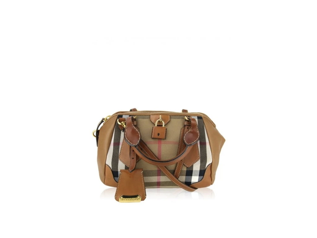 Bolsa Burberry Blaze House Check Caramelo