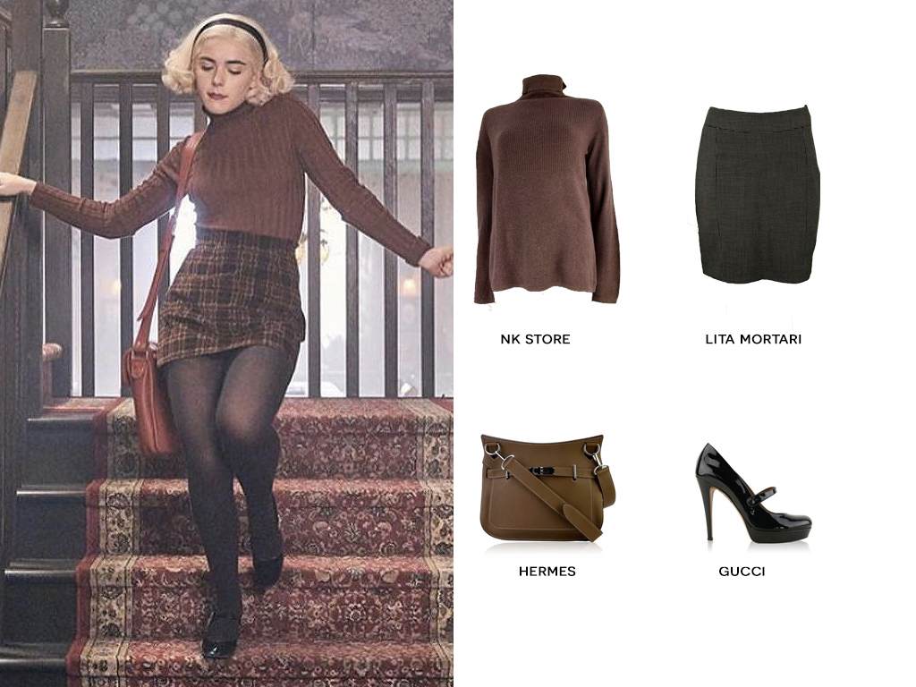 Inspiração de fantasia: Sabrina Spellman. Clique na imagem e confira peças similares! (Foto: Reprodução/Instagram @sabrinaspellmanstyleguide)