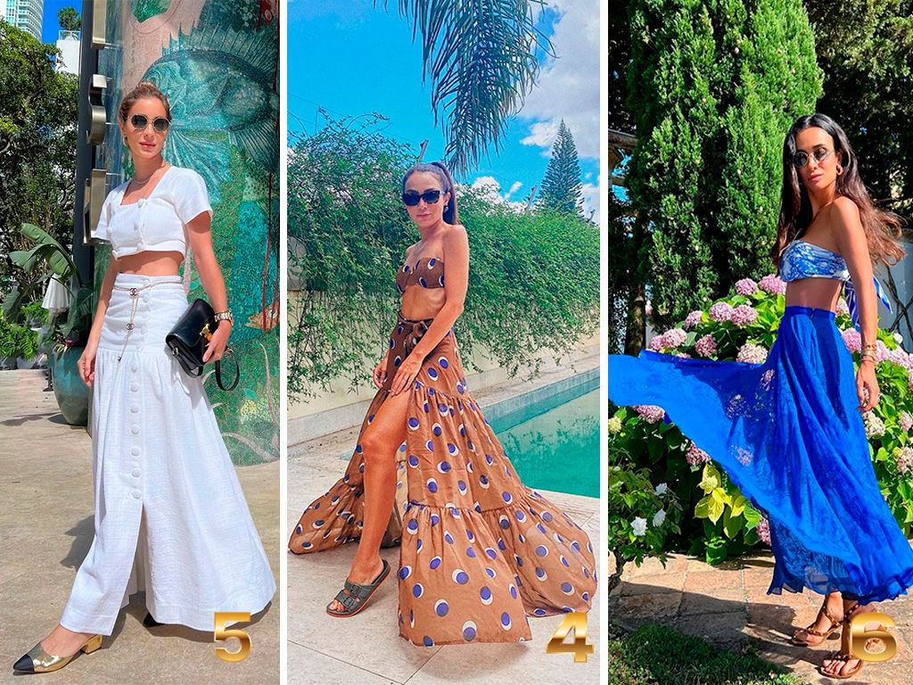 Montagem com 3 fotos das blogueiras Helena Lunardelli, Lala Noleto e Sílvia Braz usando looks inspirações para o reveillón.