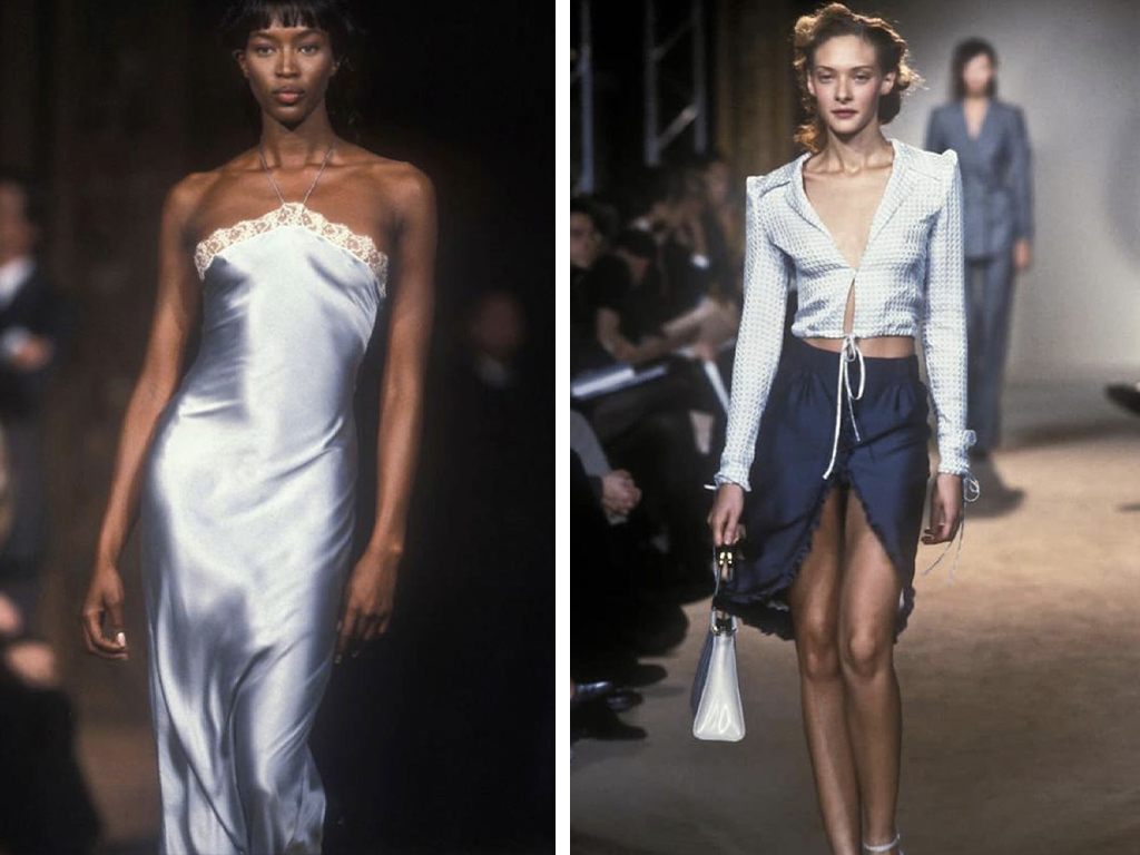 Criações de Stella para a Chloé Primavera/Verão 1998. Clique na imagem e confira criações da marca! (Foto: Reprodução/Instagram @foundingfabric)