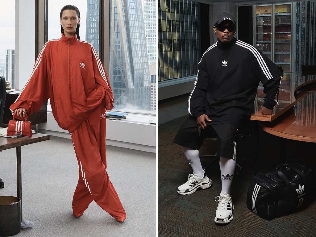 Fotos da campanha Balenciaga x Adidas. Clique na imagem e confiram criações da grife espanhola! (Fotos: Reprodução/Instagram @balenciaga)