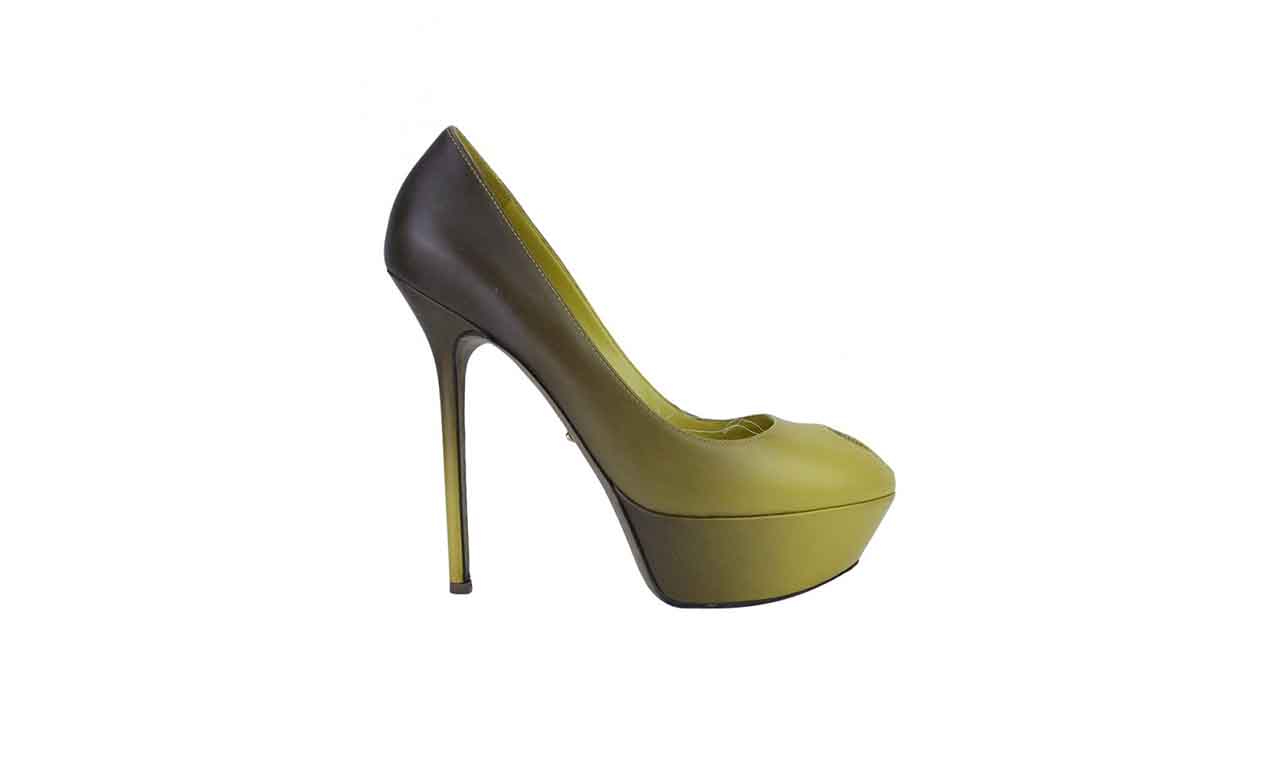 Sapato Sergio Rossi Degradê Amarelo