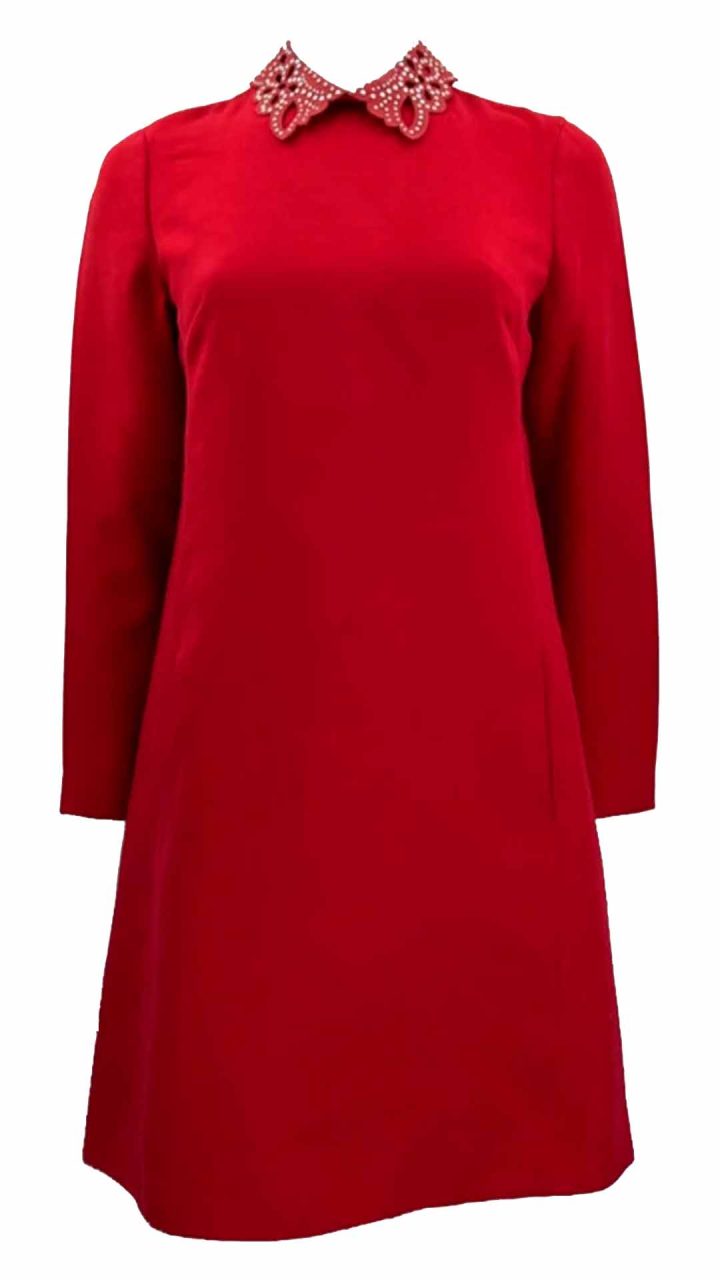 Vestido Valentino Lã Vermelho