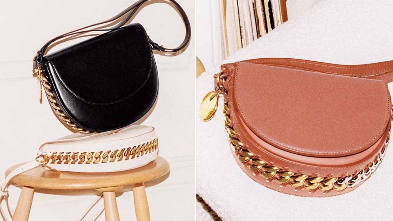 Bolsas sustentáveis de Stella McCartney feitas de couro de cogumelo.