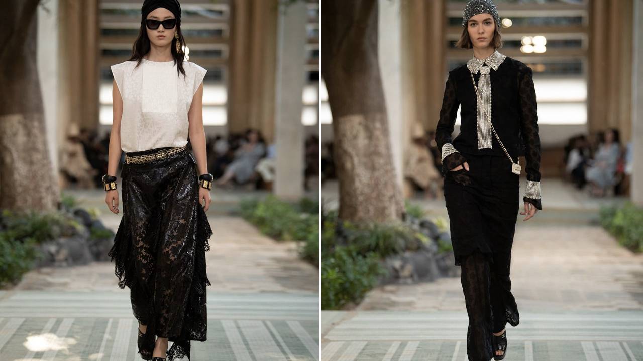 Looks da coleção Métiers d'Art da Chanel. Clique na imagem e confira mais criações da maison. (Fotos: Reprodução/Instagram @lofficielkorea)