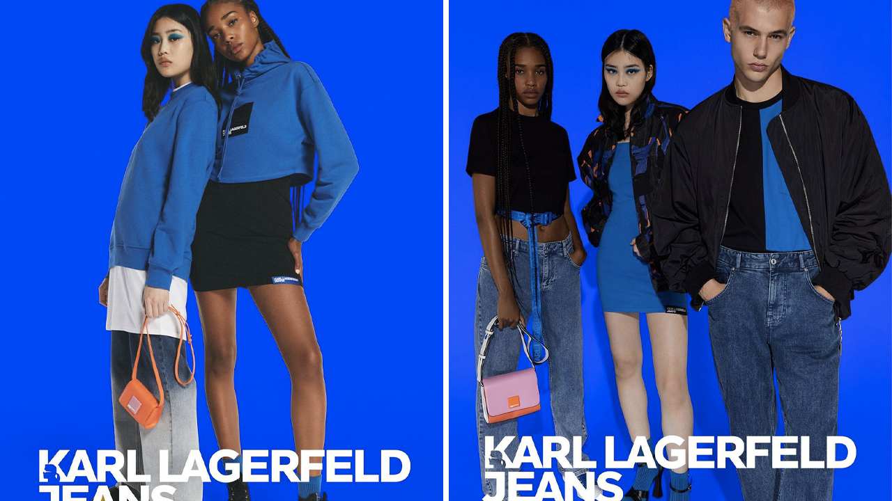 Campanha Karl Lagerfeld Jean. Clique na imagem e confira mais criações da marca! (Fotos: Reprodução/Instagram @karllagerfeld)