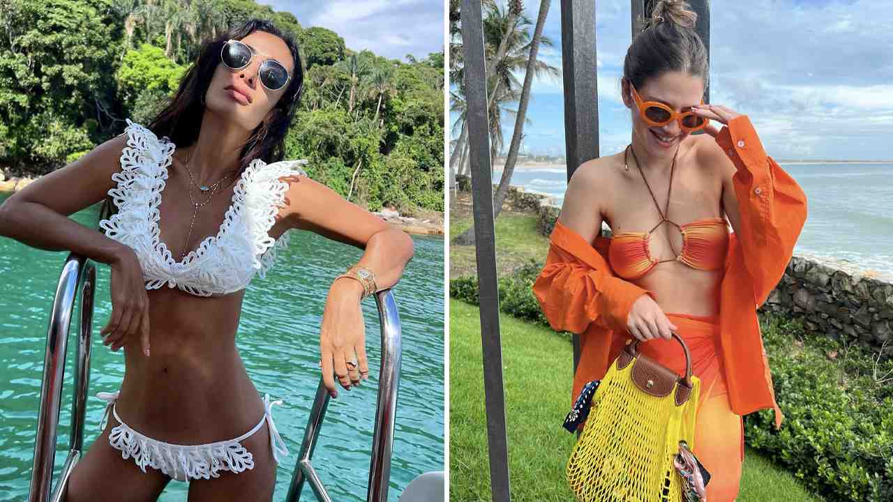 Foto 1: Reprodução/Instagram @silviabraz; Foto 2: Reprodução/Instagram @leleburnier. Clique na imagem e confira peças similares!