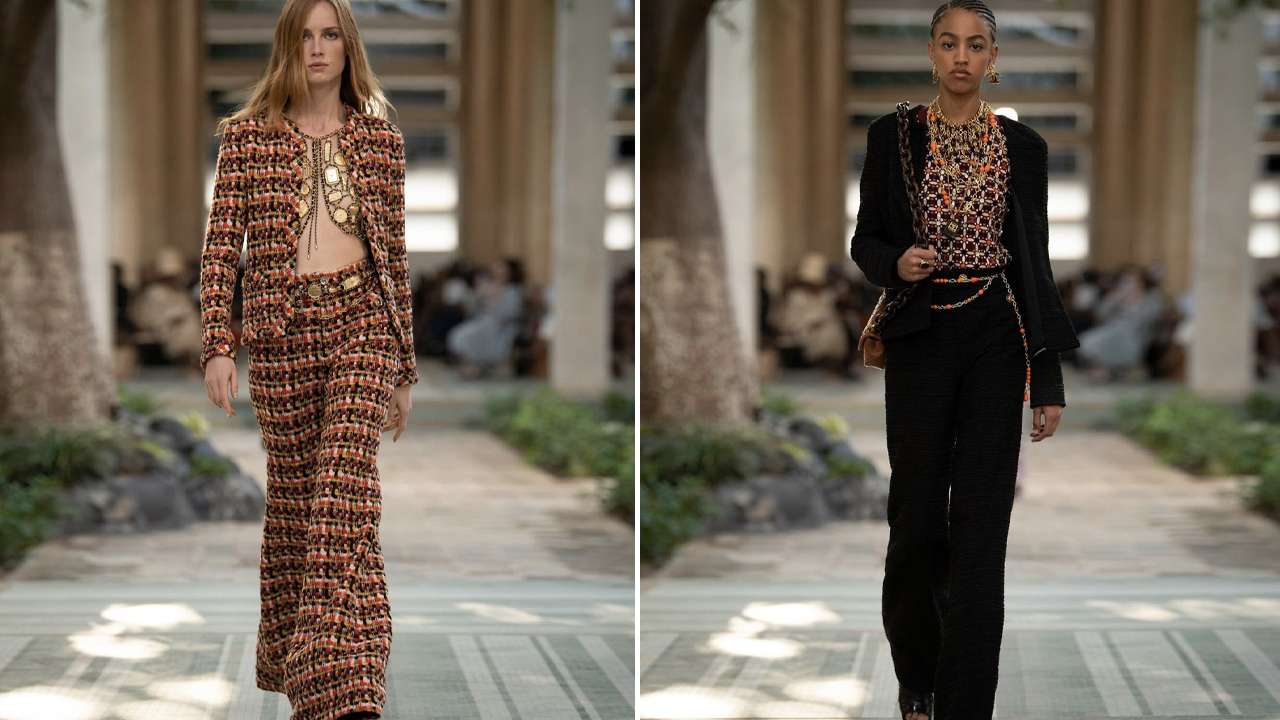 Looks da coleção Métiers d'Art da Chanel. Clique na imagem e confira mais criações da maison. (Fotos: Reprodução/Instagram @lofficielkorea)