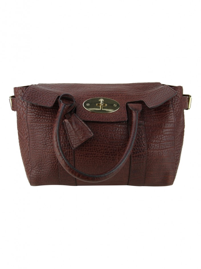 Bolsa Mulberry Bayswater Grain Nappa Large Oxblood