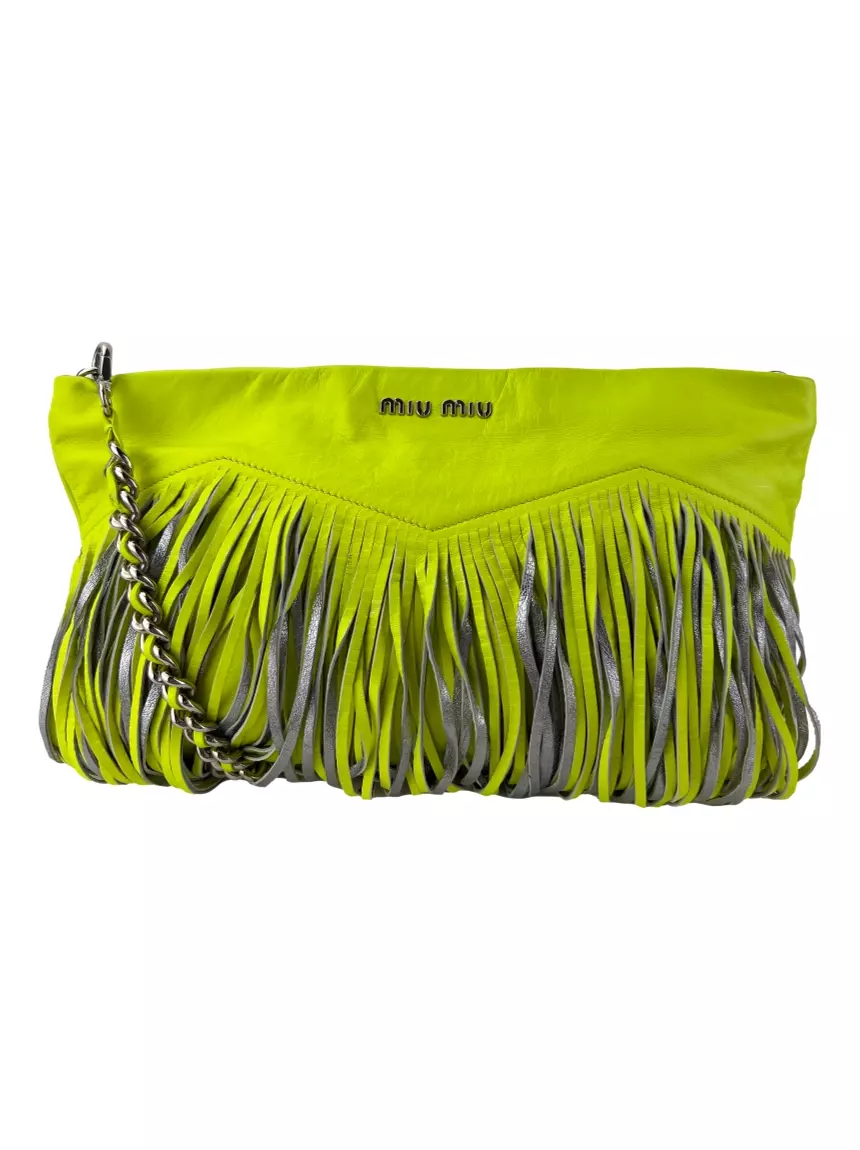 Bolsa com franjas Miu Miu