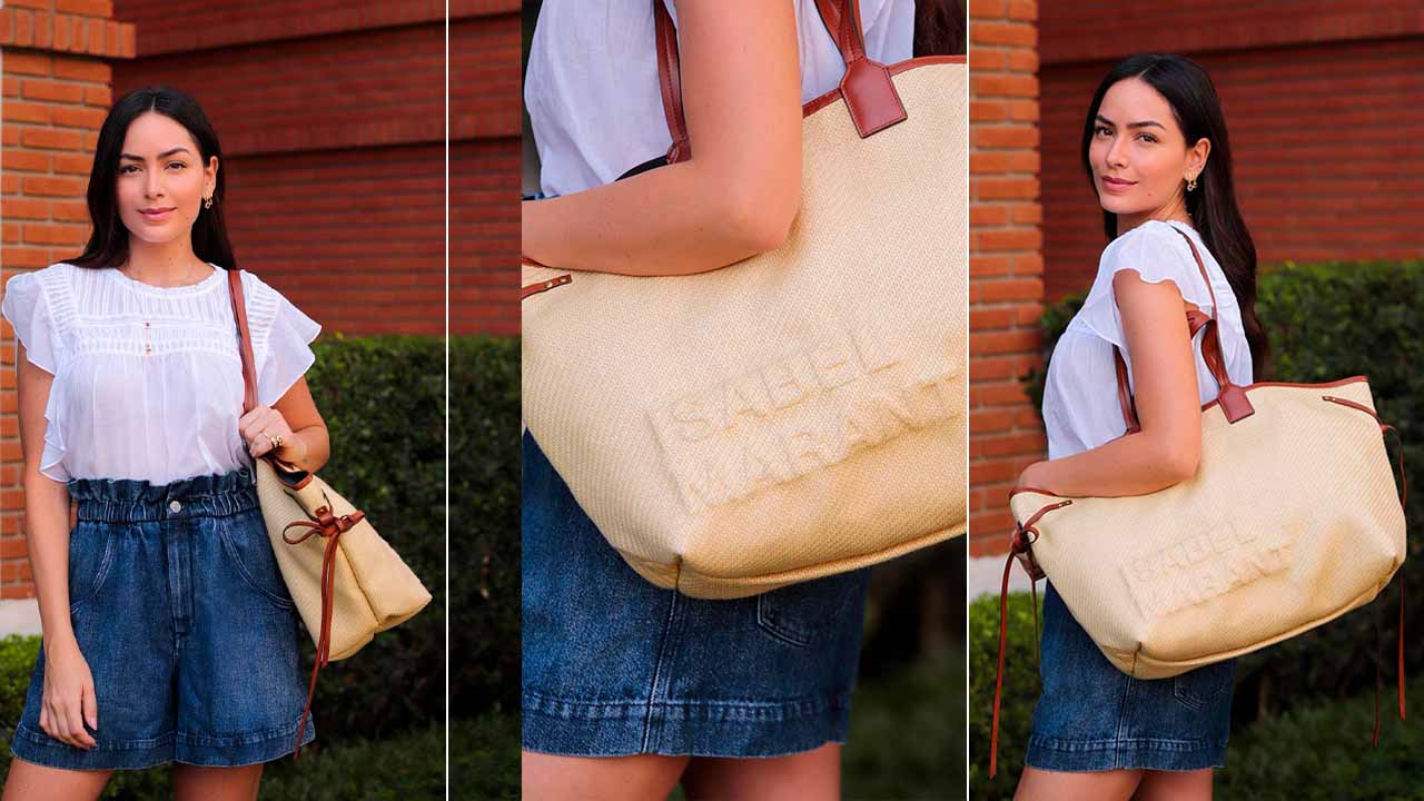 Bolsa de praia para o verão 2023 Isabel Marant