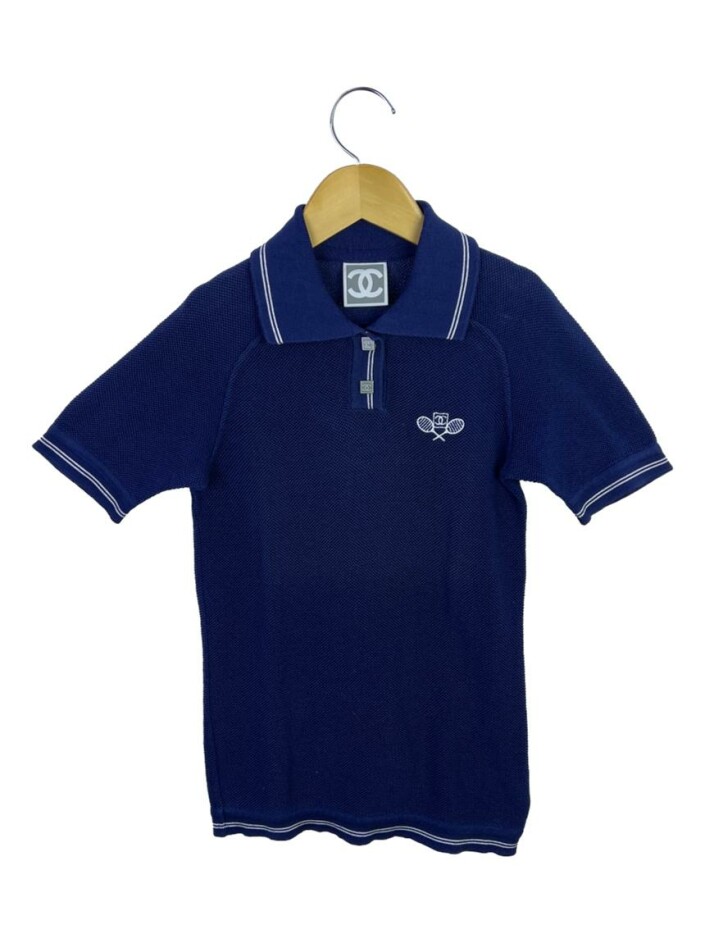 Blusa Chanel Polo Azul Marinho