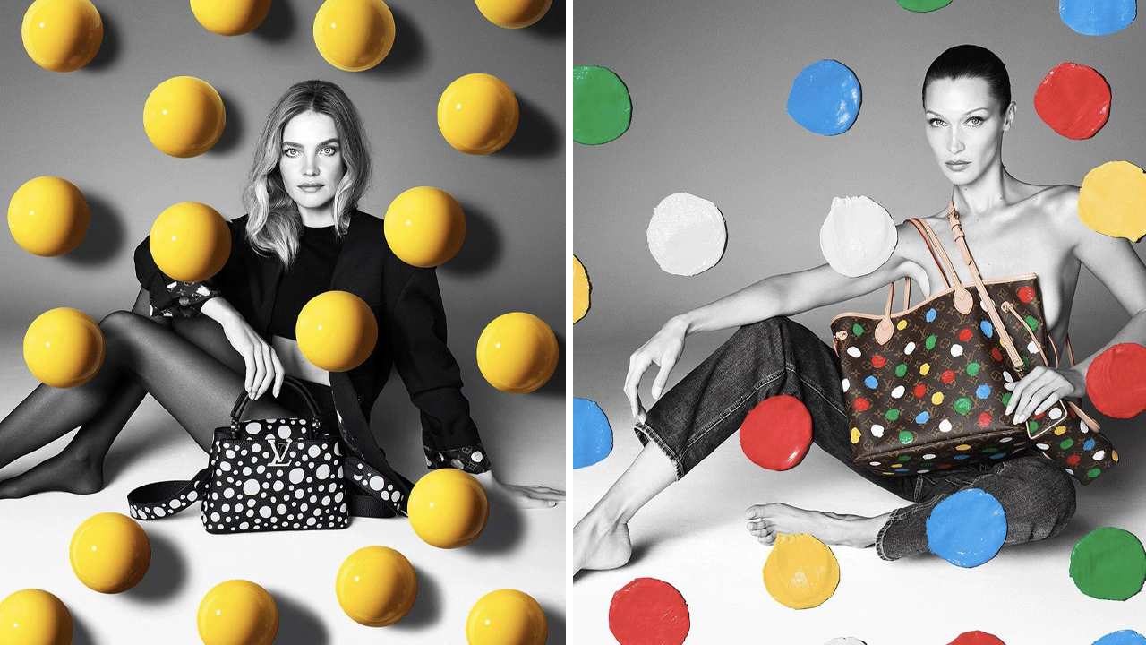 Parceria Louis Vuitton Yayoi Kusama. Clique na imagem e confira mais criações da Louis Vuitton! (Fotos: Reprodução/Instagram @louisvuitton)