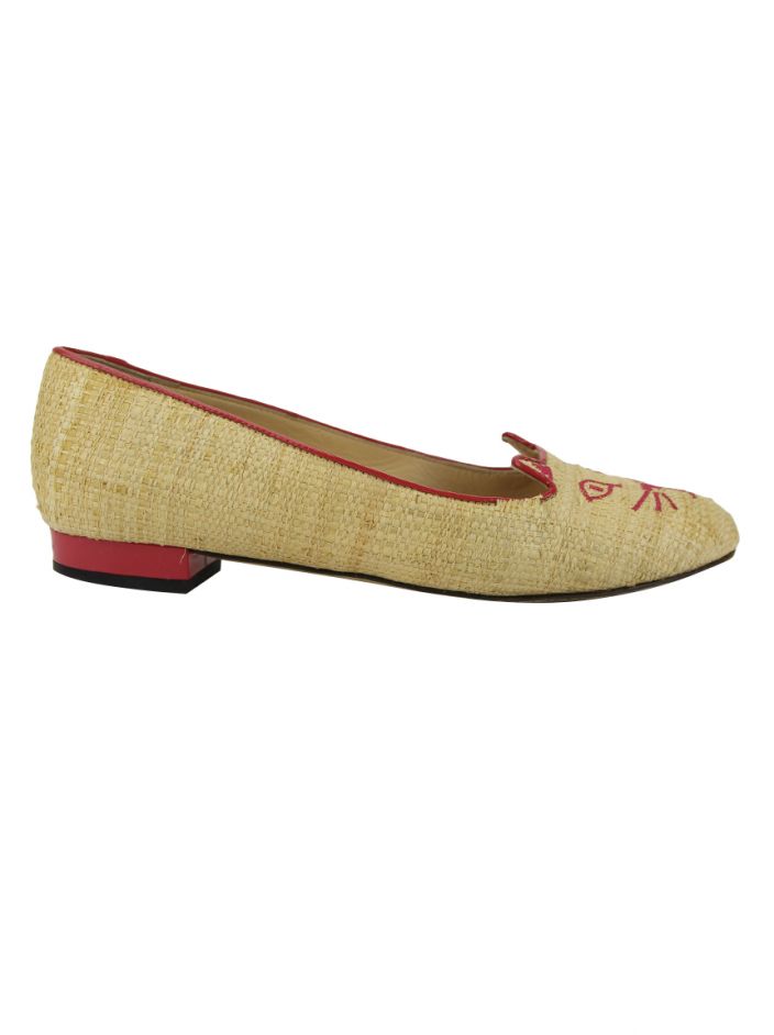 Sapatilha da marca de luxo Charlotte Olympia.