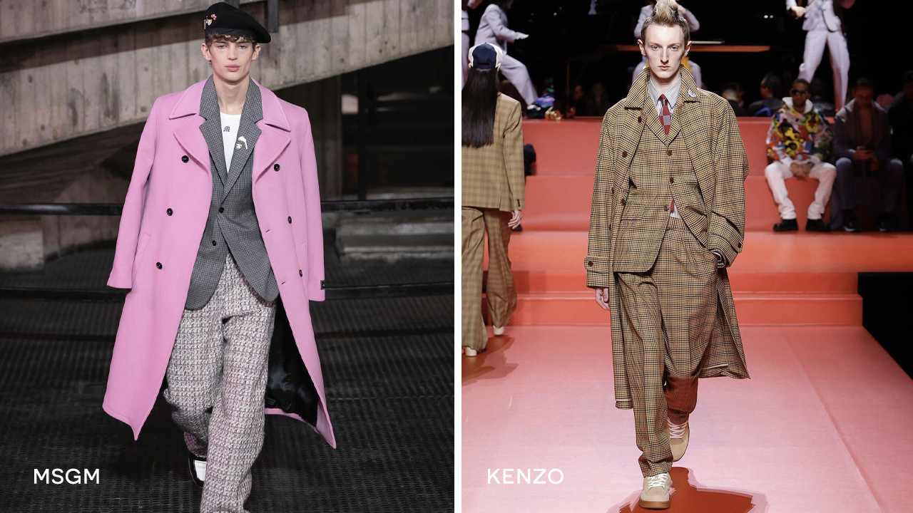 Foto 1: Reprodução/Instagram @msgm; Foto 2: Reprodução/Instagram @kenzo. Clique na imagem e confira peças similares!