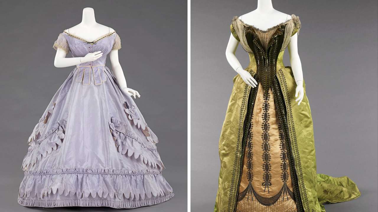 A alta costura de Charles Frederick Worth.