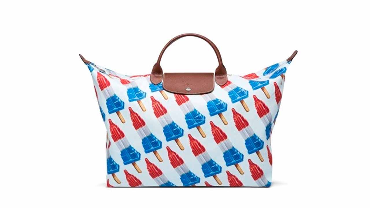 Bolsa Longchamp em parceria com Jeremy Scott.