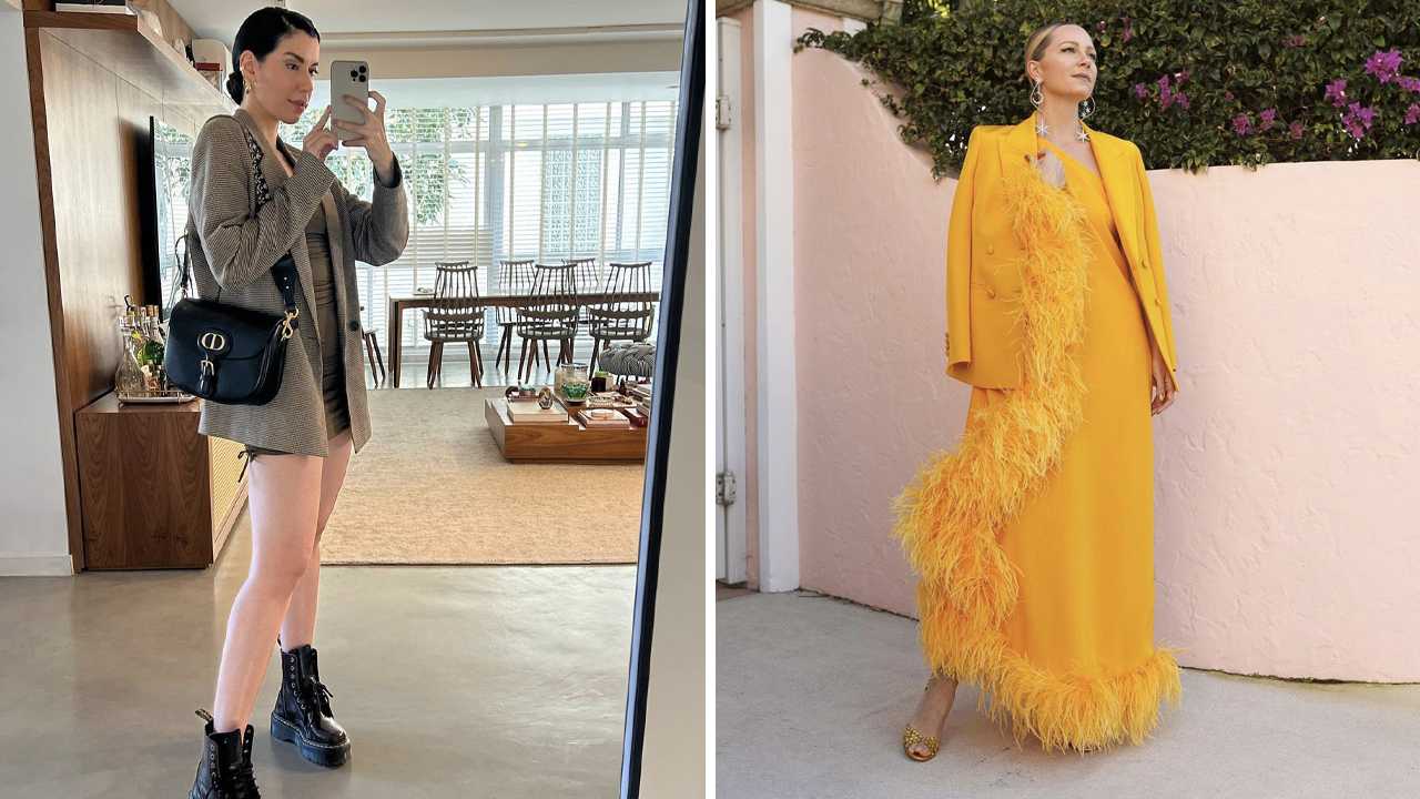 Foto 1: Reprodução/Instagram @camilacoutinho; Foto 2: Reprodução/Instagram @blaireadiebee. Clique na imagem e confira peças similares!
