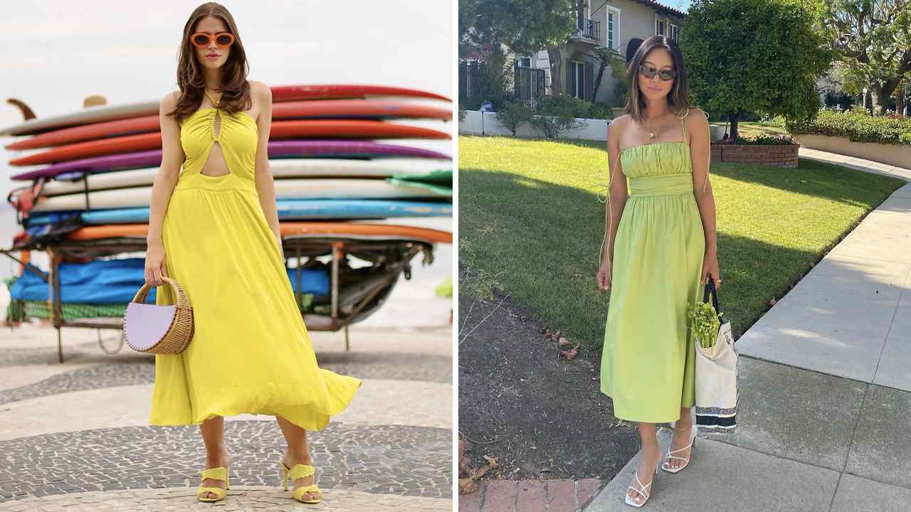Foto 1: Reprodução/Instagram @leleburnier; Fotos 2: Reprodução/Instagram @aimeesong. Clique na imagem e confira peças similares!